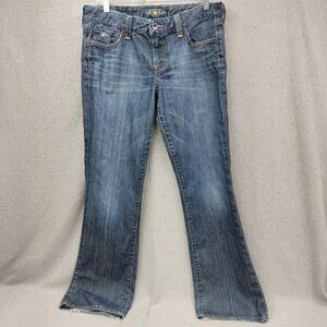 Lucky Brand Jeans Women's 10/30 Lola Boot Cut Blue Jeans Low Rise Stretch